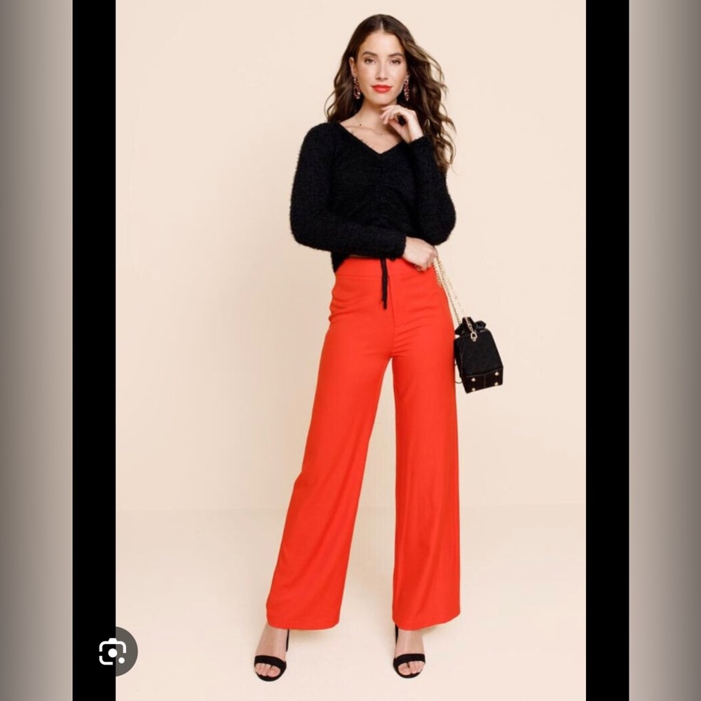 Red pants from Francesca’s! I ordered them online, never worn.